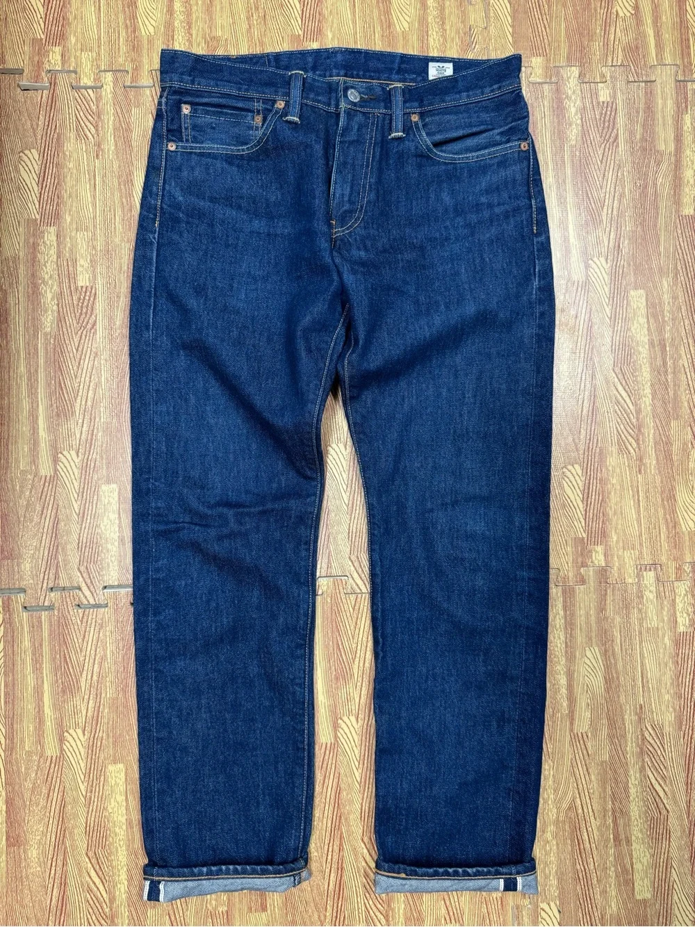 Levis 511 Slim Fit Jeans Men 32x30 Blue White Oak Cone Denim USA Made